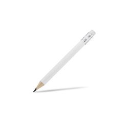 Linden wood, sharpened HB mini pencil with eraser