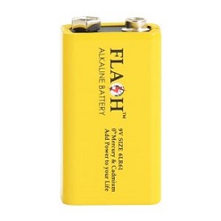 9V alkaline battery, 6LR61 size, 1pc