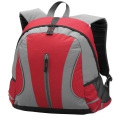 600D and Ripstop with a webbing loop handle, padded adjustable backpack straps, front vertical zip opening and elasticated side mesh pockets.