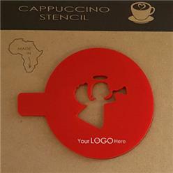 Angel red cappuccino stencil Angel red cappuccino stencil