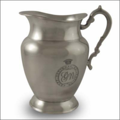 Antique pewter water jug