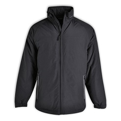 Apex Jacket, Reflective trim on pockets and neck, Water resistant coating, Semi-elasticated cuffs with velcro adjustment, Adjustable toggles and concealed hood