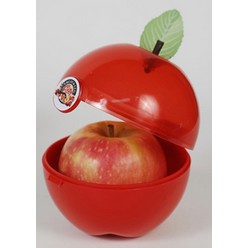 A Apple container that is available in various colours that can be customised with Pad printing with your logo and other methods.
