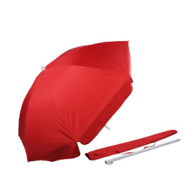 Arch 200cm 160G Polyester Deluxe Beach Umbrella 25/28 mm Steel Pole without Tile