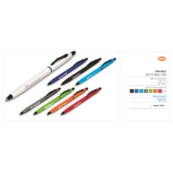 barrel aluminium, clip iron, tip brass, with black German ink, A nice looking affordable pen to showcase your logo at any promotional event. Available in 7 vibrant colours with stunning silver trim accents, with black German ink.