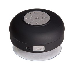 Waterproof Bluetooth speaker, 10m range, suction cup