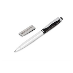 barrel aluminium clip & trim iron with chrome plating, A nice looking affordable pen to showcase your logo at any promotional event. Available in 5 bright colours with white accents, with black German ink.