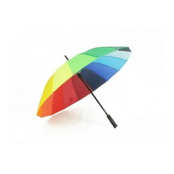 This Auto Open Rainbow Umbrella has the Dimensions: 81cm x 20cm x 21cm, Qty Per Carton: 36 Unit, Carton Weight: 15.5KG which is available in colours from rainbow that can be customised in printing, heat transfer and sublimation