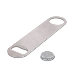With its light weight and sleek design, this stylish and promotional bottle opener will become a waiter’s best friend. This stainless steel bottle opener is perfect for getting those bottle caps off with no fuss, and it features a stainless steel handle that is ideal for branding your logo or message on. Stainless steel