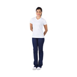 Its design features a V-neck with matching rib neckline. Regular fit, 160gsm, 100% cotton, single jesey knit