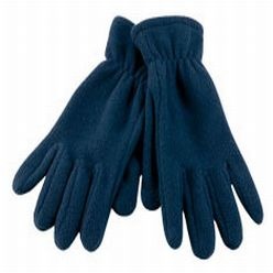 Polar fleece Gloves with individually shaped fingers, elastic wrist