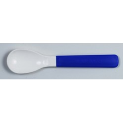 A Baby Spoon that is available in various colours that can be customised with Printing with your logo and other methods.