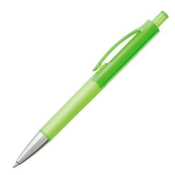 Ballpoin pen with transparent coloured barrel