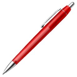 Ballpoint pen with coloured transucent barrel