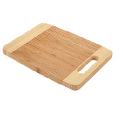 3 Piece Bamboo Cutting Board Set consisting of large, medium and paddle cutting boards