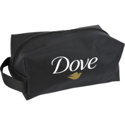 Toiletry bag with PU coated backing - 70D - 