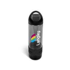 bottle tritan & PP, 0.5L, Speaker BS, band silicone, Bandit Drink Bottle & Bluetooth Speaker and 31.5 ( w ) x 14 ( d ) x 56 ( h ) 300D cation adjustable, padded shoulder straps, Bluetooth V 4.1, 10m visible distance, supports playback from smartphones, tablets or most other Bluetooth compatible audio devices internal, rechargeable lithium polymer battery recharges via USB cable ( included ), presentation box