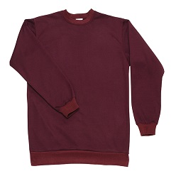 240gsm brushed cotton fleece and cotton lxl rib, crew neck with ribbed neck, hem and cuffs, relaxed fit