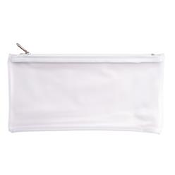 Frosty PVC zippered pencil bag