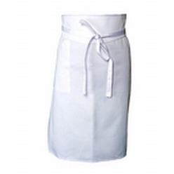 Long Waist Bistro Apron Length: 810mm Width: 760mm. Ideal for everyday usage in a busy kitchen.