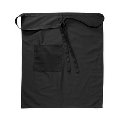 Polycotton apron. Features include: ties in front or back, patch pocket with pencil divide, one size fits most.