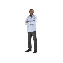 Biz Collection Mens Long Sleeve Micro Check Shirt