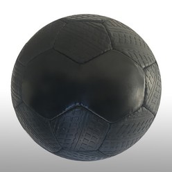 Made from syntetic rubber, this is a 28 panel soccer ball that is slightly tougher and rugged than normal soccer balls