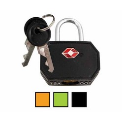 Black TSA braas coated padlock