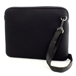 Black neoprene zip around laptop bag (fits 15 inch laptop)