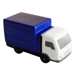 Blue and white truck PU anti stress ball