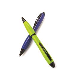 Plastic twist action ballpoint pen with black ink