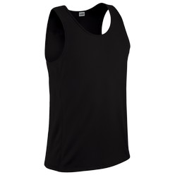 Bolt vest: 145g 100% polyester, superior quick dry fabric, unique design suitable for both men's and ladies wear, mesh side and back, high quality finish, scoop neck