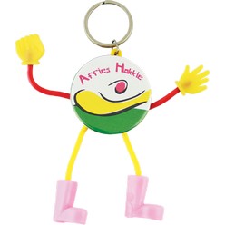 Bonnie button badge key holder, material: metal & plastic 