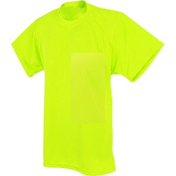 Unisex T-shirt made from moisture management fabric, 145g polyester birdseye