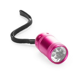 Aliminium 6LED torch with button batteries included