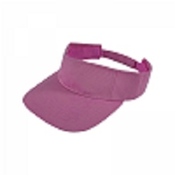 Cotton twill sun visor with Velcro closure and self fabric Velcro, 100% cotton