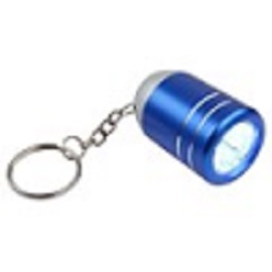Bullet shaped torch keyring with 6 x LED lights