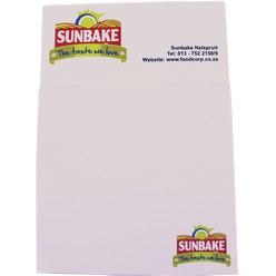 Business card fridge magnet & notepad, material: metal & paper,  supplied individually packed 