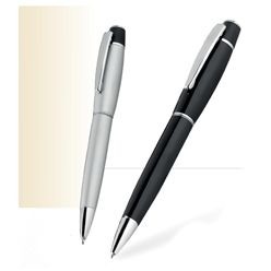 Twist action metal ballpen, chrome clip and trims, refill black ink, Supplied in Luxury Bettoni box