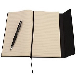 Byron tri-fold A5 Notebook