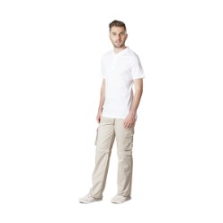 Features include cargo pockets, side entry pockets, back pockets with button down flap, buttons on all pockets are concealed, half leg Bermuda zip off, waist drawstring. Regular fit. 245Gsm. 65/35 polycotton, sanded twill.