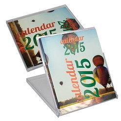 CD Case Calendar Stand, Page A Month Calendar, material:130gsm Gloss Cardboard