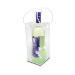 Enjoy your wine chilled with this handy cooler pouch that is a unique promo item perfect for displaying your brand or logo. Features carry handles and durable PVC material that will definitely last you through hundreds of uses. Waterproof 0.3mm PVC