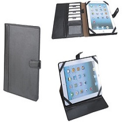 Material PU, Adjustable corners, Pen loop, Suitable for most tablets & iPads, Press button tab closure, Gift boxed