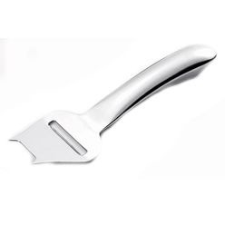 Polished stainless steel cheese slicer