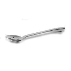 Polished stainless steel olive spoon