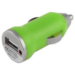 Car lighter USB charger Lime Green