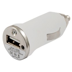 Car lighter USB charger White