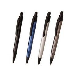 Push Button Aluminum Ball pen, Black Ink refill