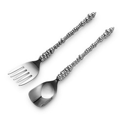 Pewter Cutlery, SALAD SERVERS - wound up